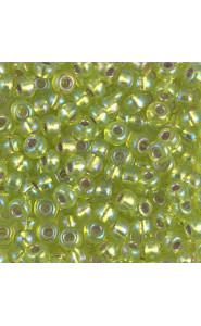 Miyuki rocailles Perlen 6/0 - Silverlined chartreuse 6-1014